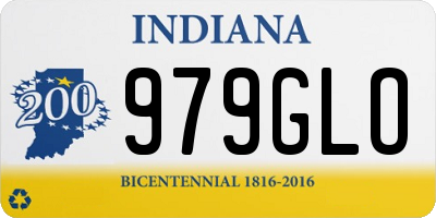 IN license plate 979GLO
