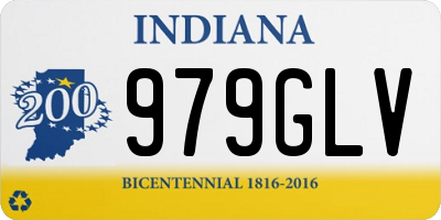 IN license plate 979GLV
