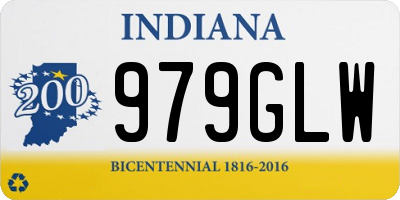 IN license plate 979GLW