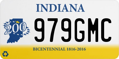 IN license plate 979GMC