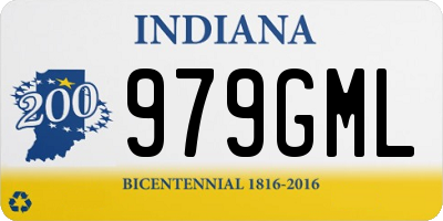 IN license plate 979GML