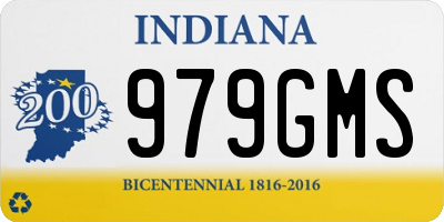 IN license plate 979GMS