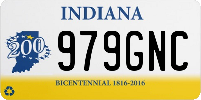 IN license plate 979GNC