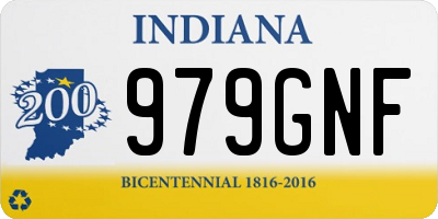 IN license plate 979GNF