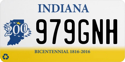 IN license plate 979GNH