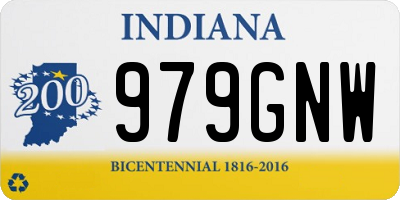 IN license plate 979GNW