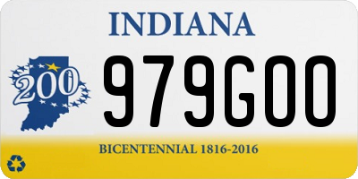 IN license plate 979GOO