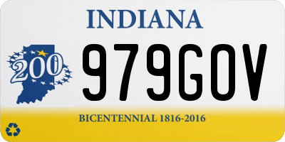 IN license plate 979GOV