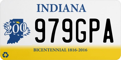 IN license plate 979GPA