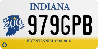 IN license plate 979GPB