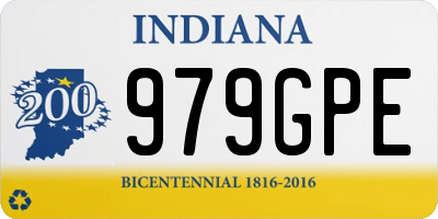 IN license plate 979GPE