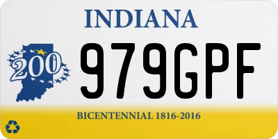 IN license plate 979GPF