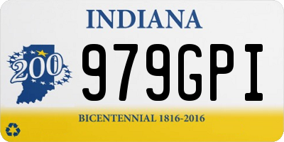 IN license plate 979GPI