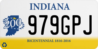 IN license plate 979GPJ