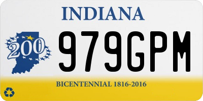 IN license plate 979GPM
