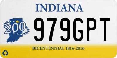 IN license plate 979GPT