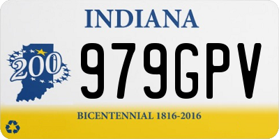 IN license plate 979GPV