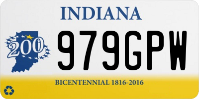IN license plate 979GPW