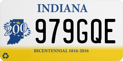 IN license plate 979GQE