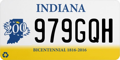 IN license plate 979GQH