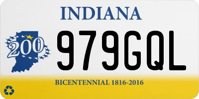 IN license plate 979GQL