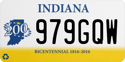 IN license plate 979GQW