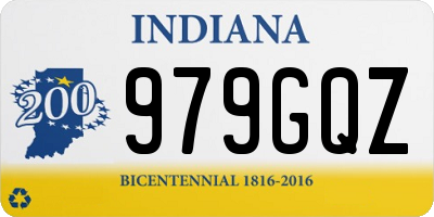 IN license plate 979GQZ