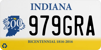 IN license plate 979GRA