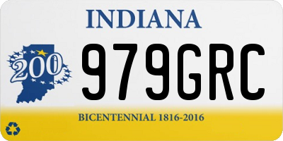 IN license plate 979GRC