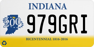 IN license plate 979GRI