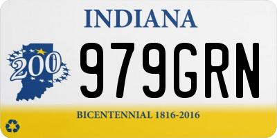 IN license plate 979GRN
