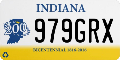 IN license plate 979GRX