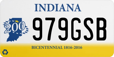 IN license plate 979GSB