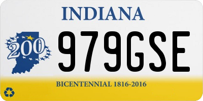 IN license plate 979GSE