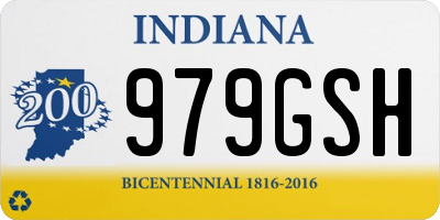 IN license plate 979GSH