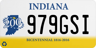 IN license plate 979GSI