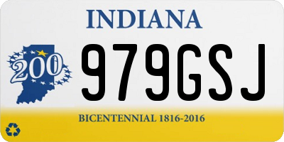 IN license plate 979GSJ