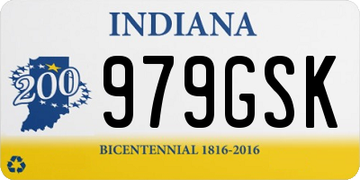 IN license plate 979GSK