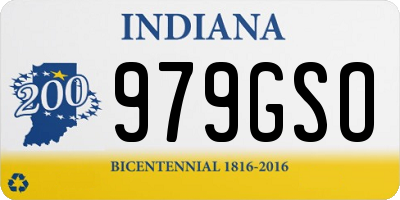 IN license plate 979GSO