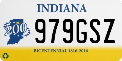 IN license plate 979GSZ