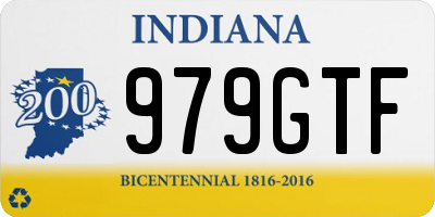 IN license plate 979GTF