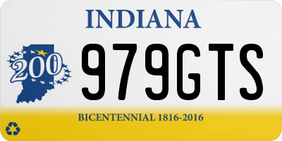 IN license plate 979GTS