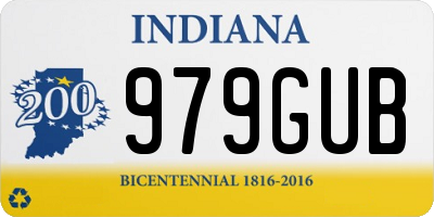 IN license plate 979GUB