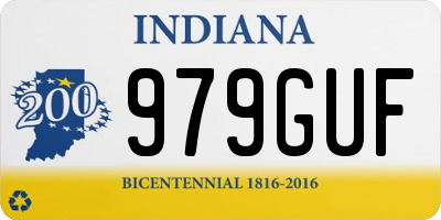 IN license plate 979GUF
