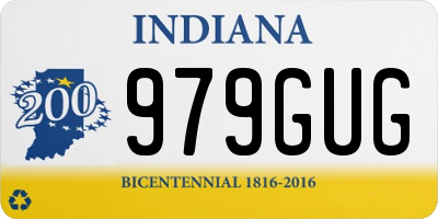 IN license plate 979GUG