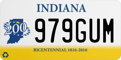 IN license plate 979GUM
