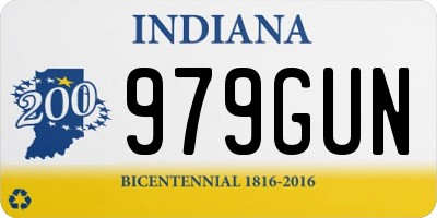 IN license plate 979GUN