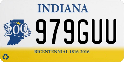 IN license plate 979GUU