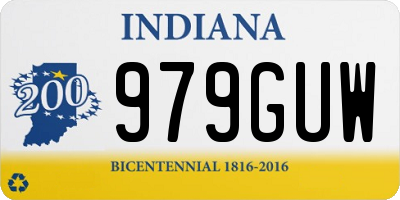 IN license plate 979GUW