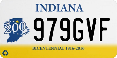 IN license plate 979GVF